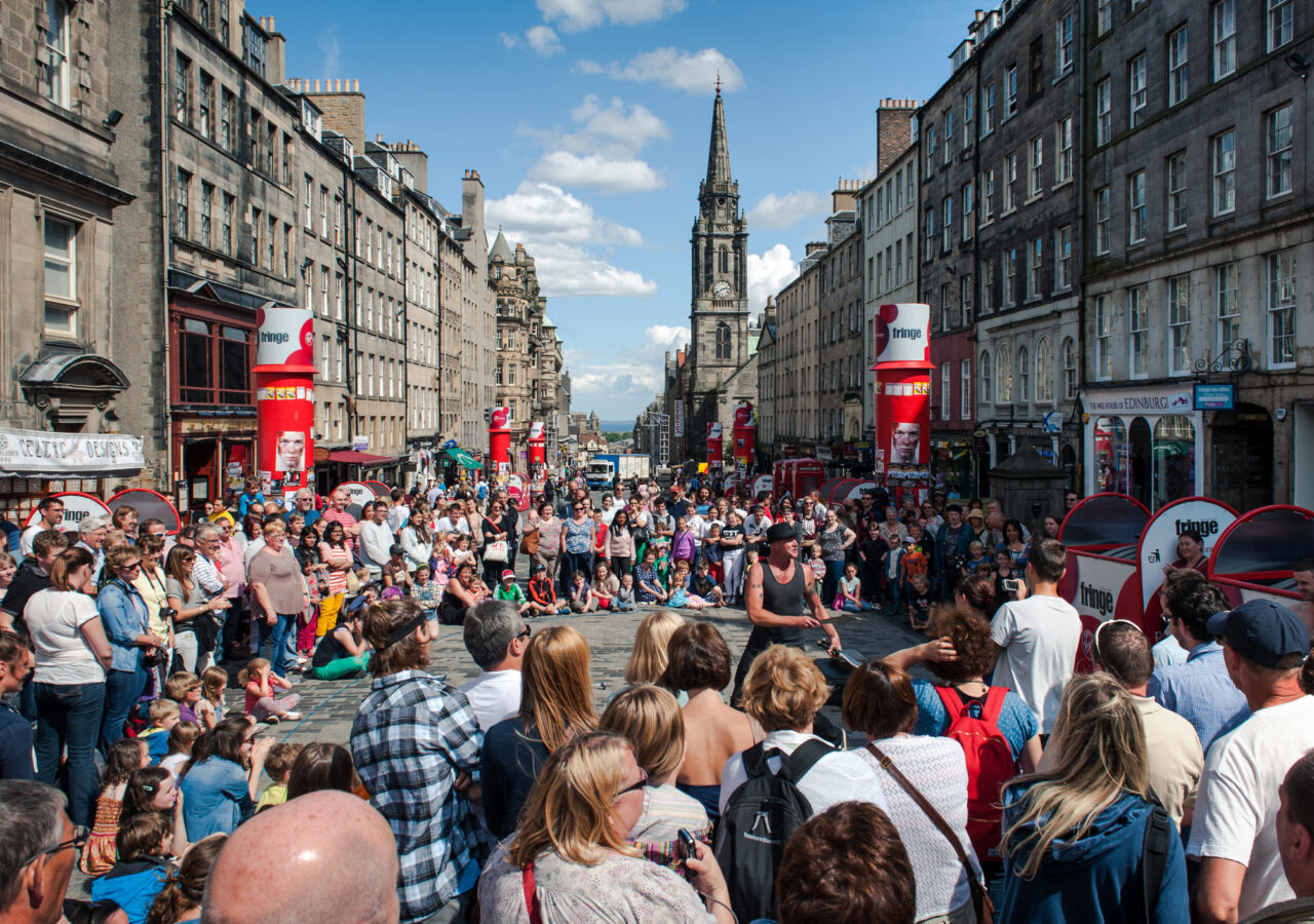 People on the Royal Mile