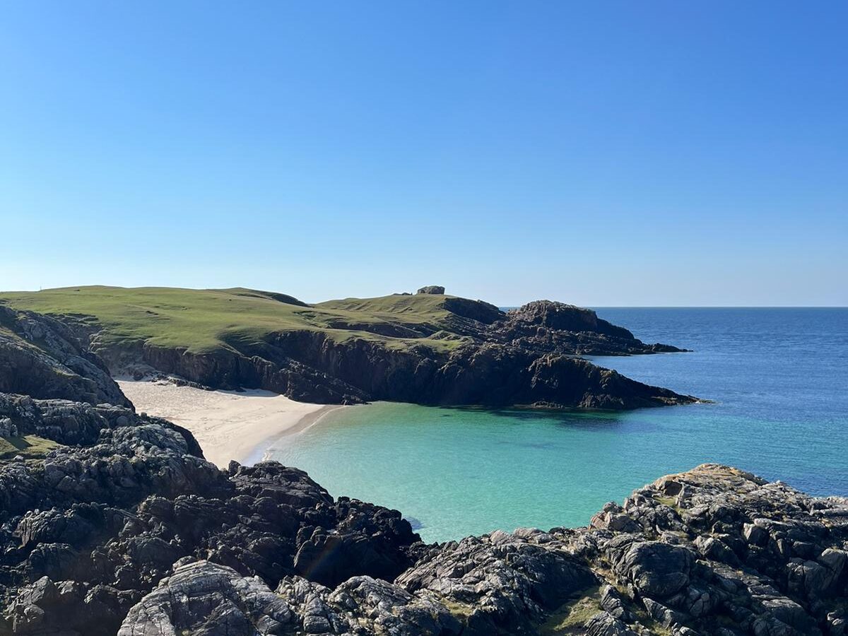 View of Scottish beach
