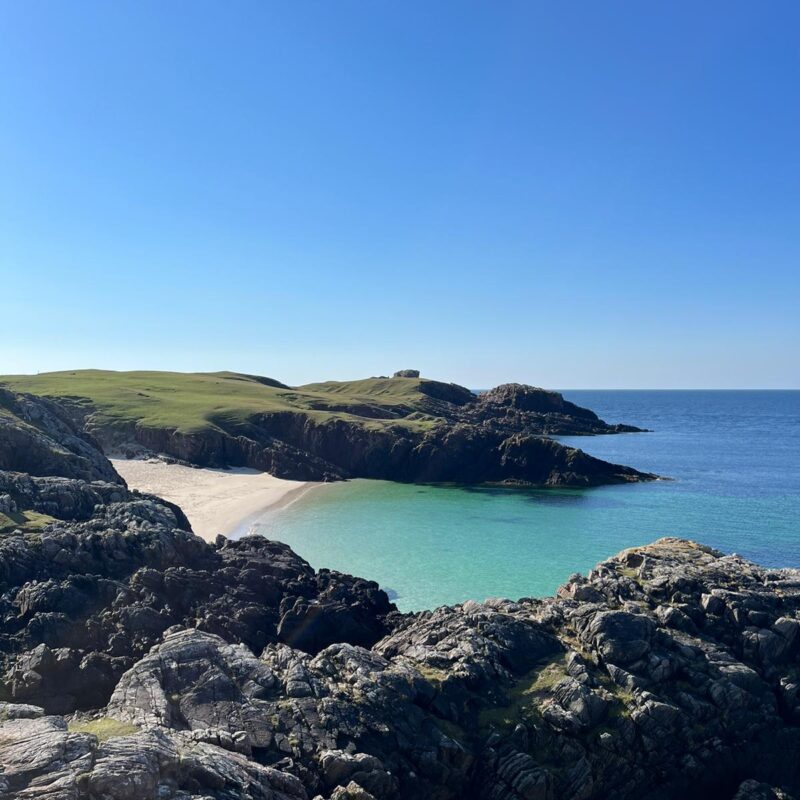View of Scottish beach