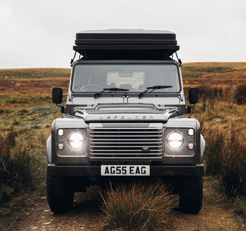 A Landrover Defender