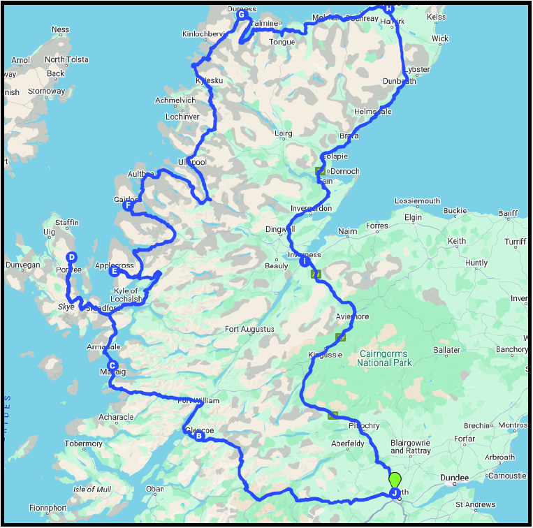 A route map