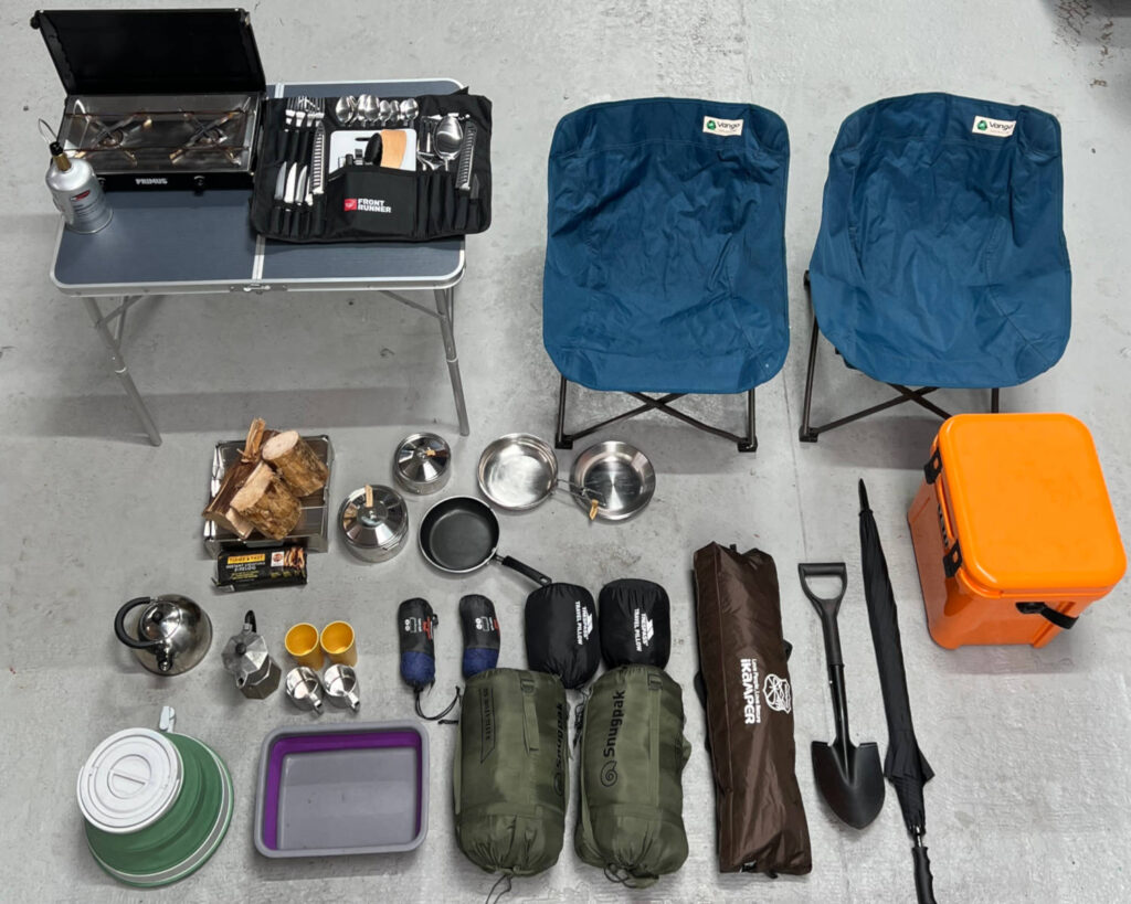 Items included in the Adventure Camping Package