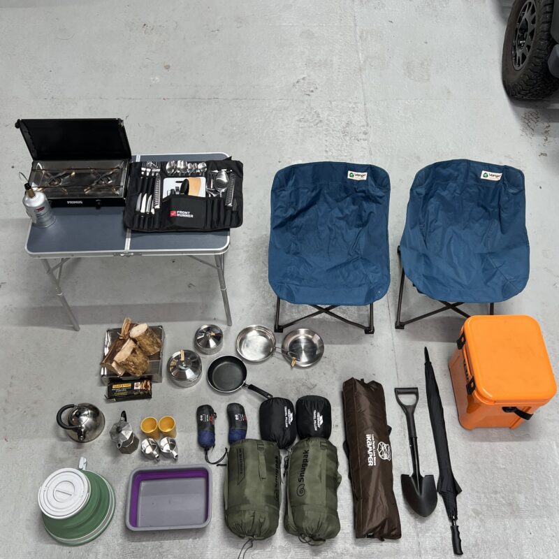 Items included in the Adventure Camping Package
