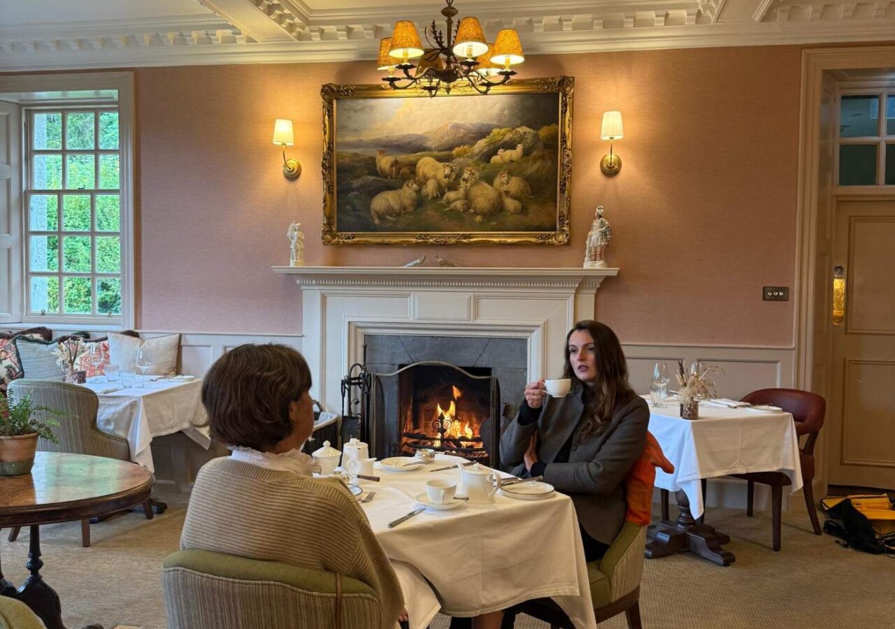 Afternoon tea at the Fortingall Hotel